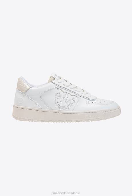 sportschoenen | L4881066 sneakers met inzetstukken Pinko Helder wit