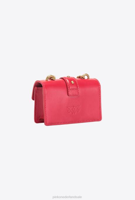 microlove-zakjes | L4881204 micro love bag een gewoon Pinko granaat rood-antiek goud