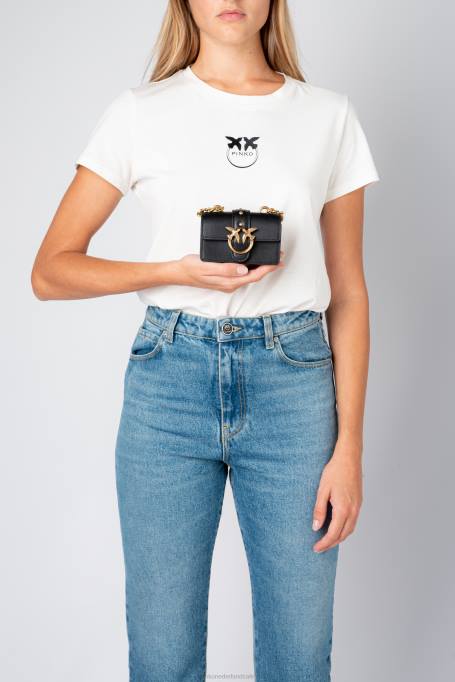 microlove-zakjes | L4881213 micro love bag-pictogram eenvoudig Pinko zwart-antiek goud