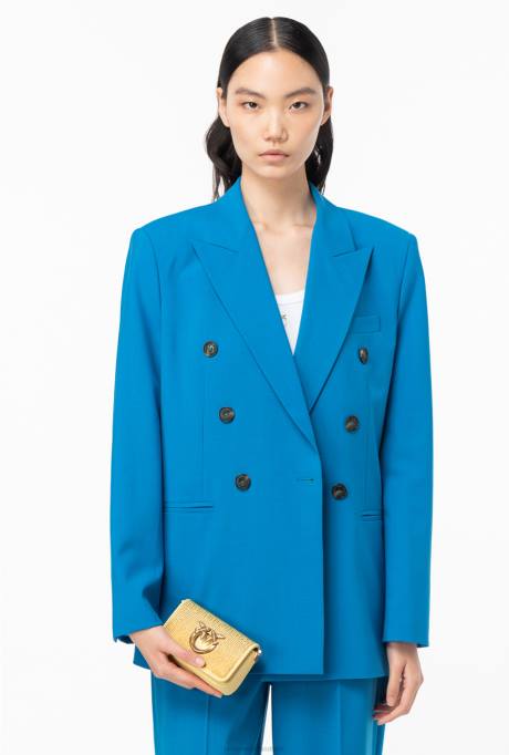 microlove-zakjes | L4881220 micro love bag klik vol strass Pinko waterig geel-antiek goud