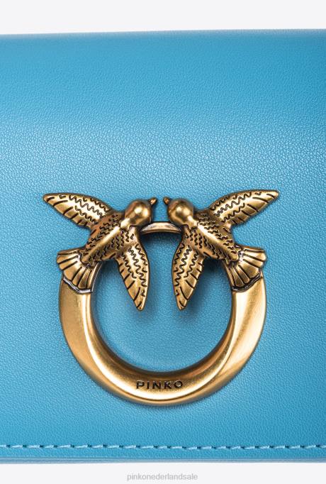 microlove-zakjes | L4881221 micro love bag klik gewoon Pinko hemelsblauw-antiek goud