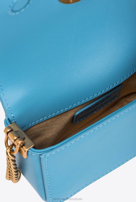 microlove-zakjes | L4881221 micro love bag klik gewoon Pinko hemelsblauw-antiek goud