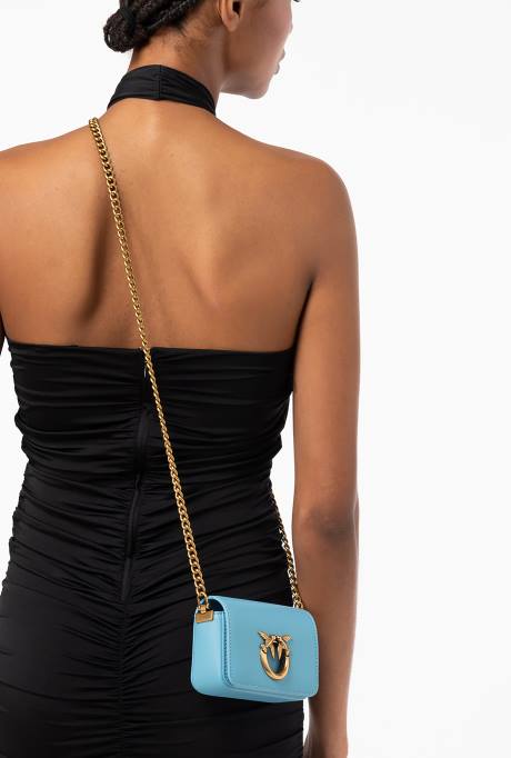 microlove-zakjes | L4881221 micro love bag klik gewoon Pinko hemelsblauw-antiek goud