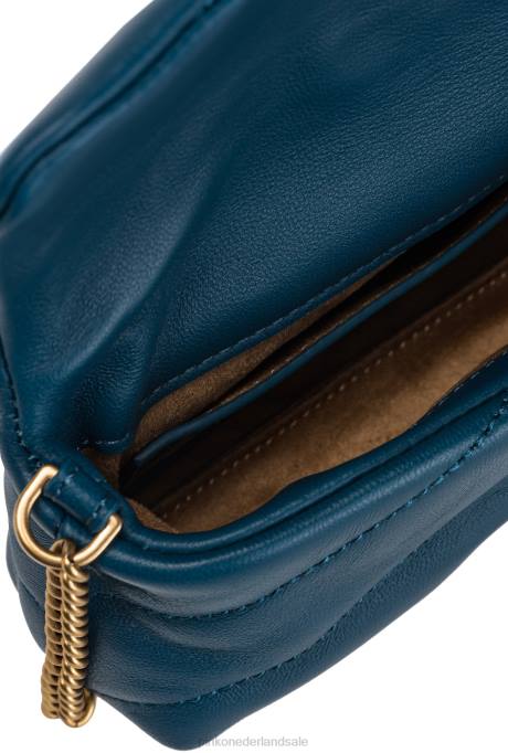 microlove-zakjes | L4881228 micro love bag bladerdeeg Pinko groenblauw-antiek goud
