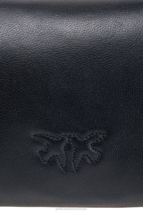 microlove-zakjes | L4881255 micro love bag puff fancy pins Pinko zwart-oud zilver